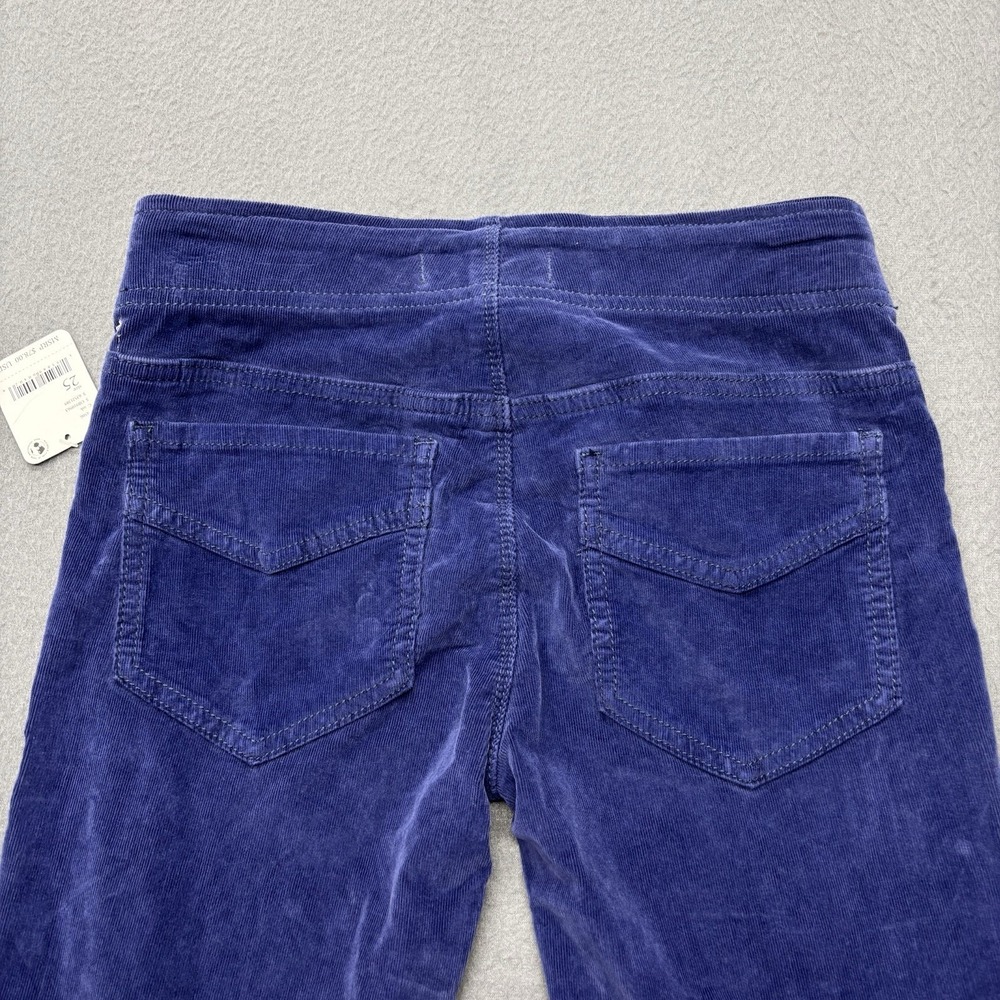 We The Free Flare Pants Womens 25 Ink Blue Corduroy Pull On Elastic Waist NWT - Picture 9 of 9